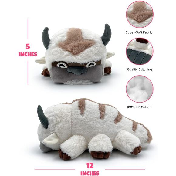 Appa Plush Avatar The Last Airbender 12 Inch Soft Cotton Stuffed Collectible - Picture 3 of 9